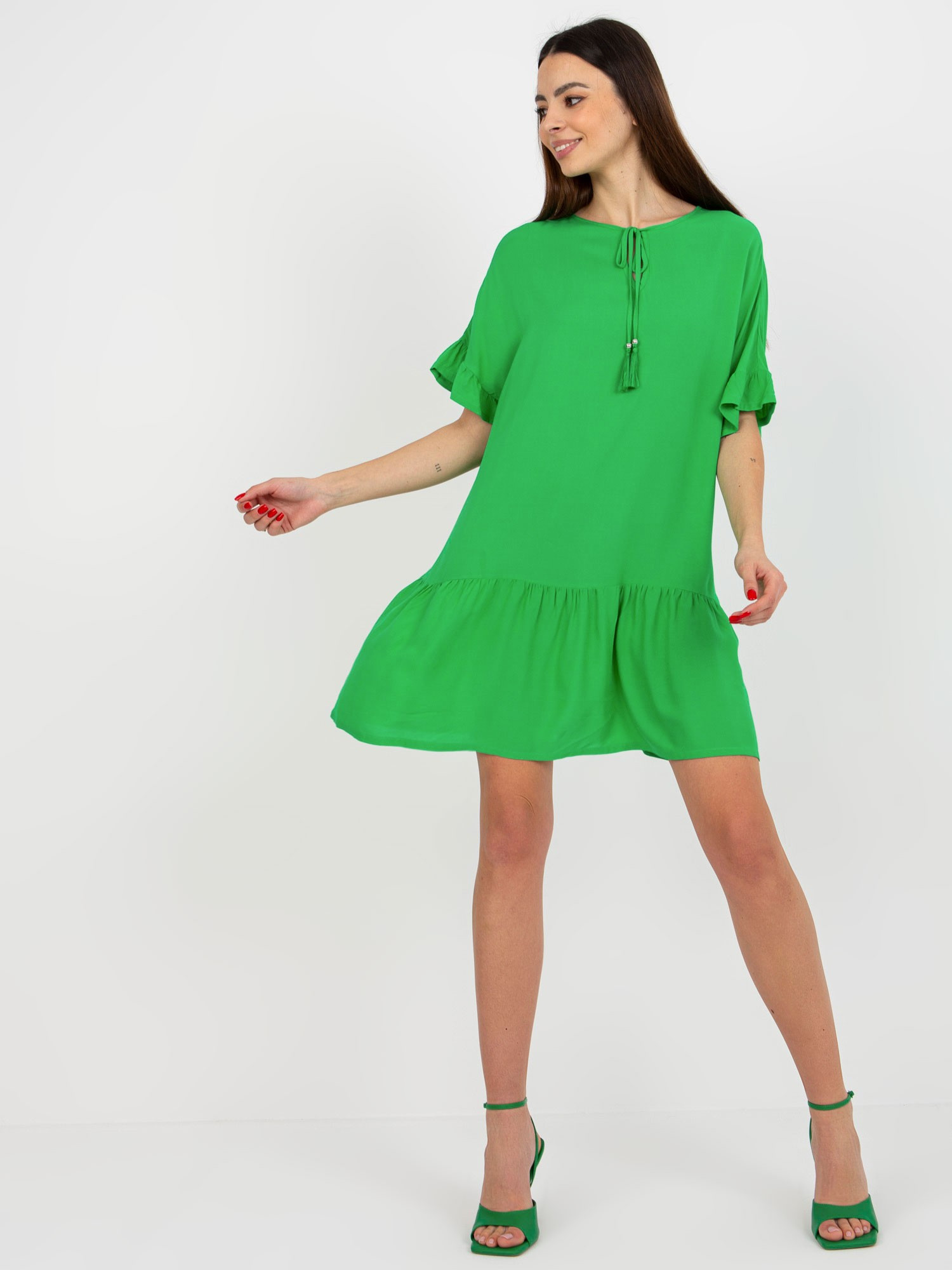 Dámské šaty D73761M30306B zelená - FPrice M