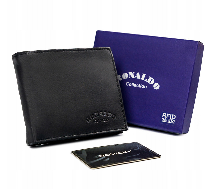 Pánské peněženky [DH] 0002 D BLACK jedna velikost