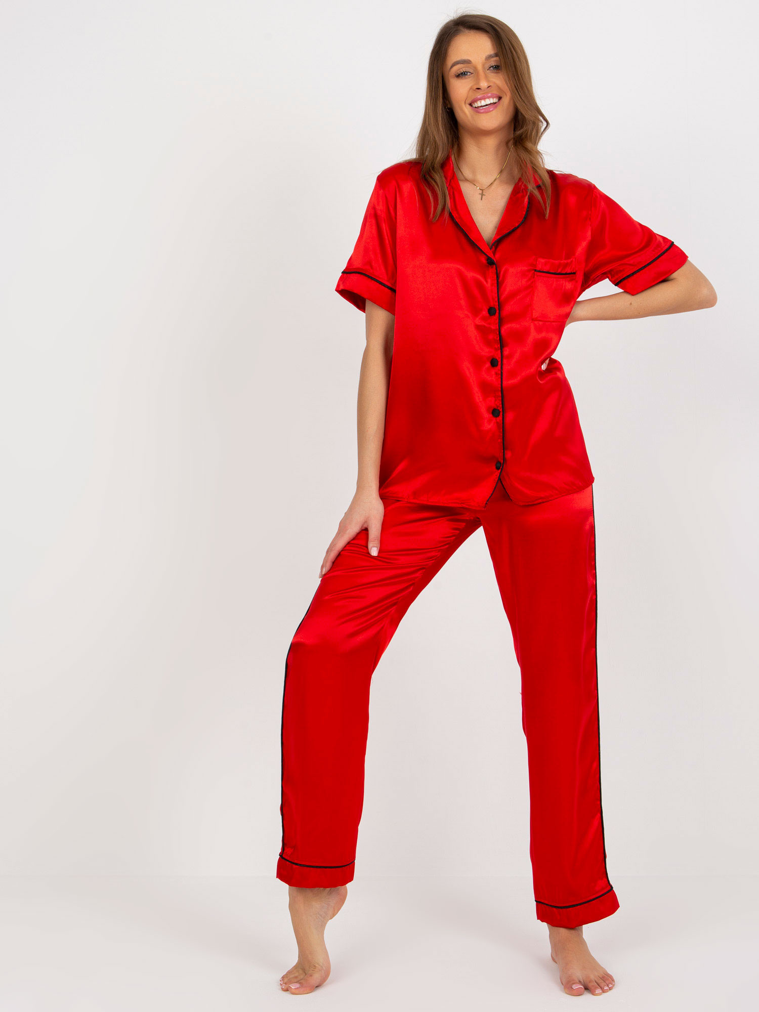 FA PI 8322 pyžamo.59 červená L/XL