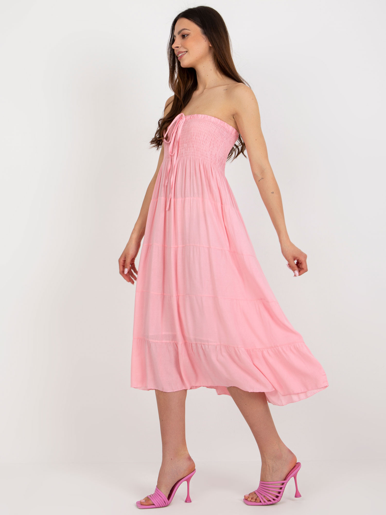 GL SK 827 šaty.17P světle růžová L/XL