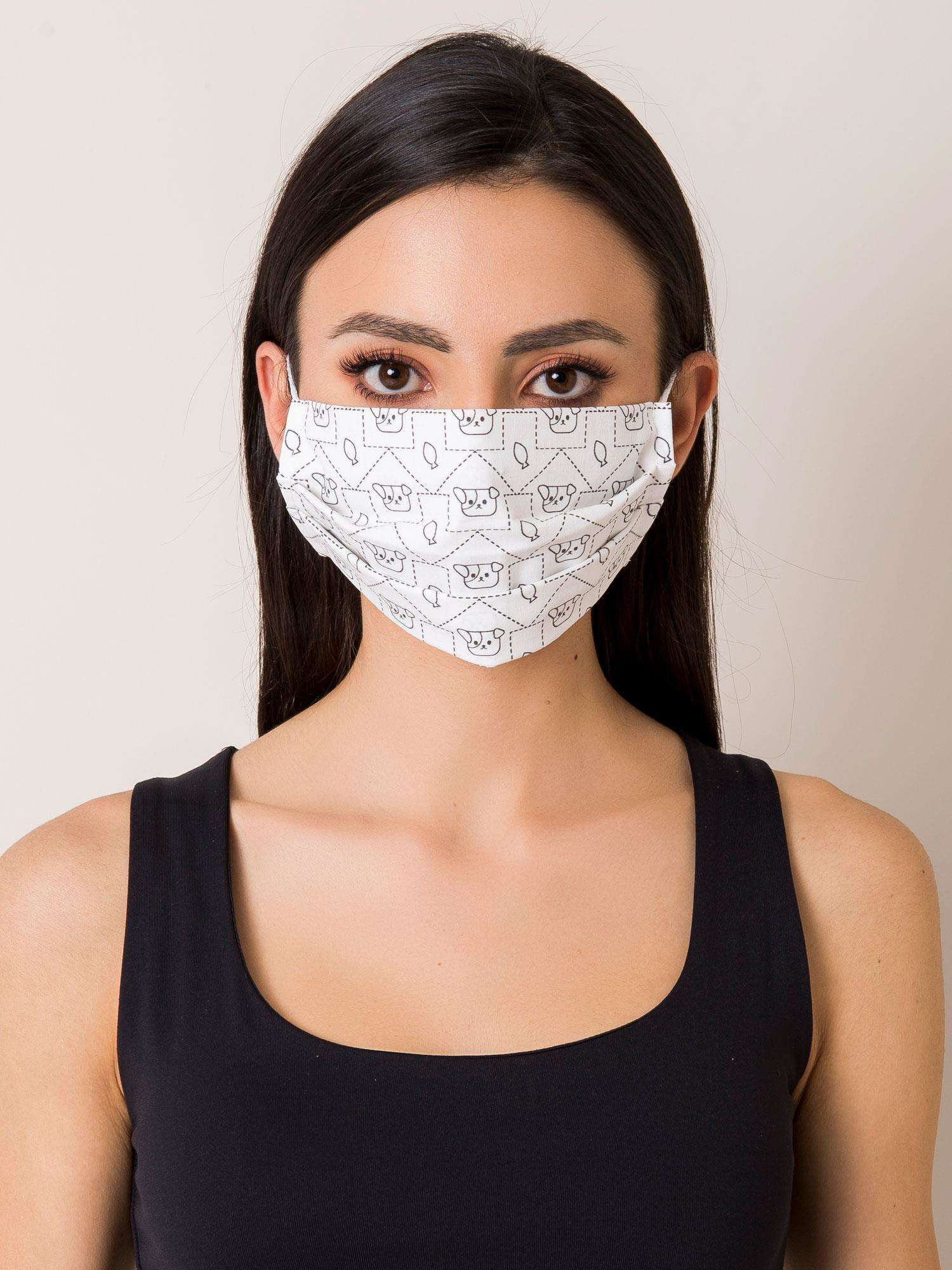 Ochranná maska KW MO JK104 bílá černá jedna velikost