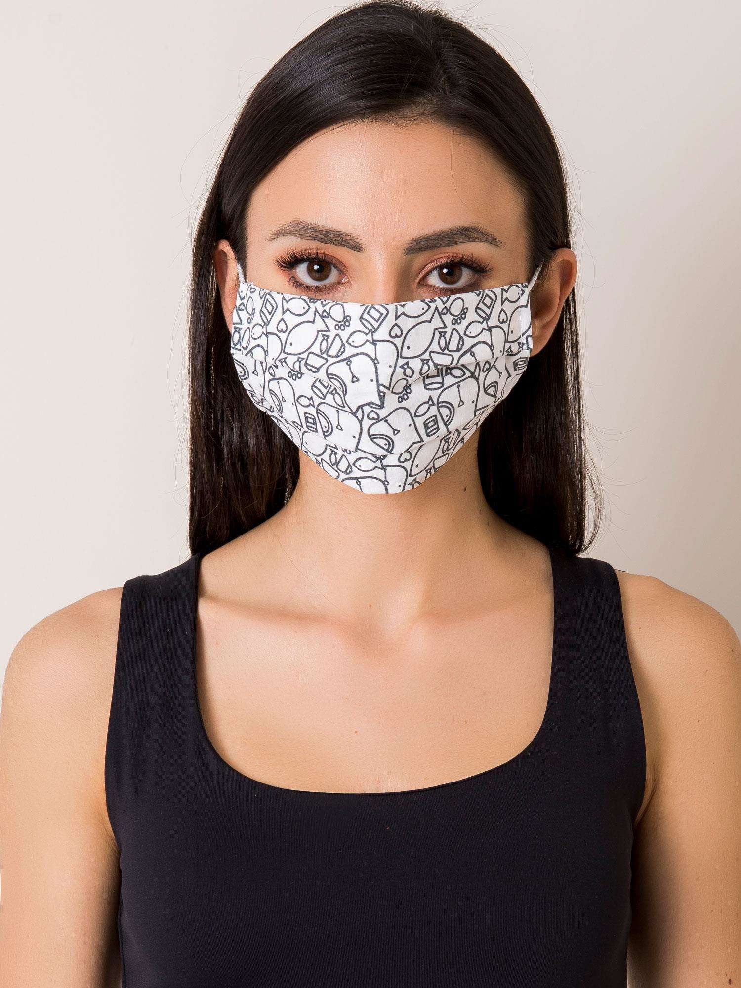 Ochranná maska KW MO JK113 bílá černá jedna velikost