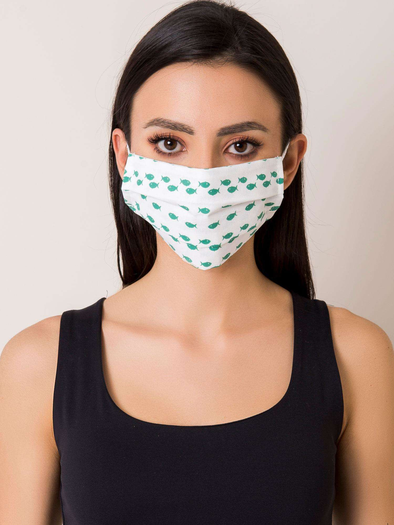 Ochranná maska KW MO JK151 bílá zelená jedna velikost