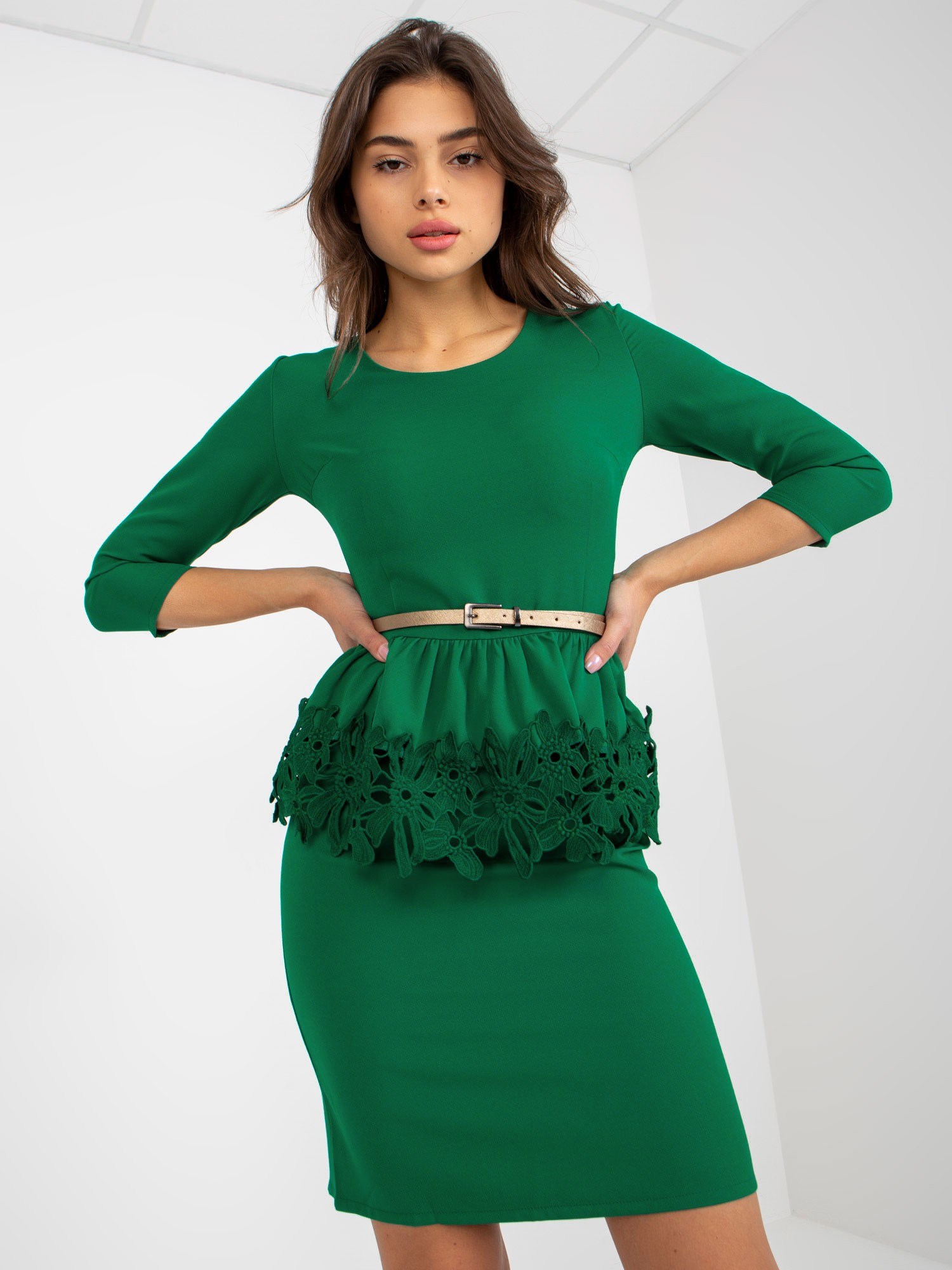 Dámské šaty LK SK 506553 zelené 36