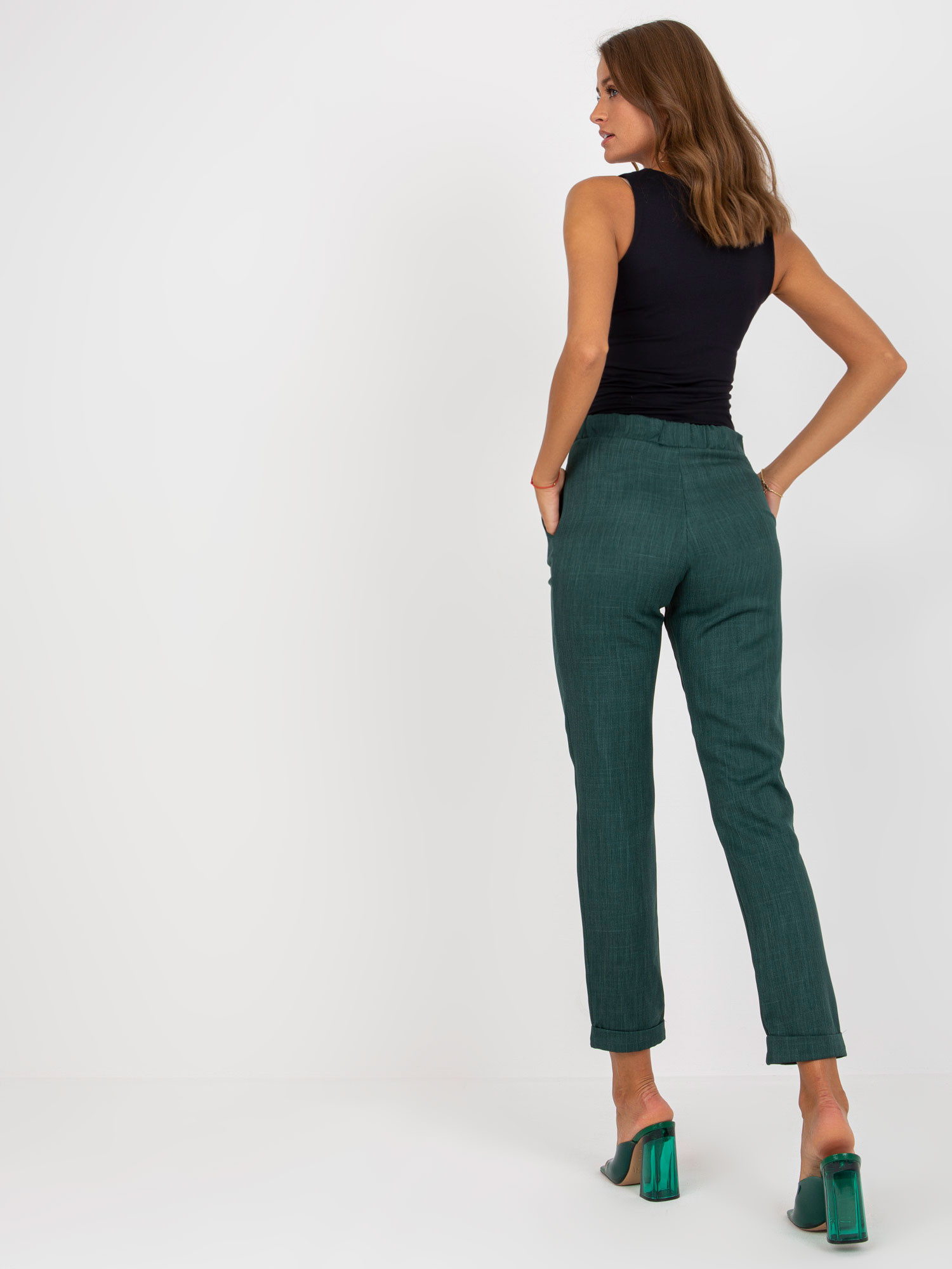 Kalhoty LK SP 506616.84 tmavě zelená 36