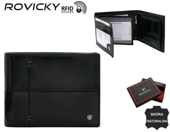 Pánské peněženky N992 RVTS černá jedna velikost