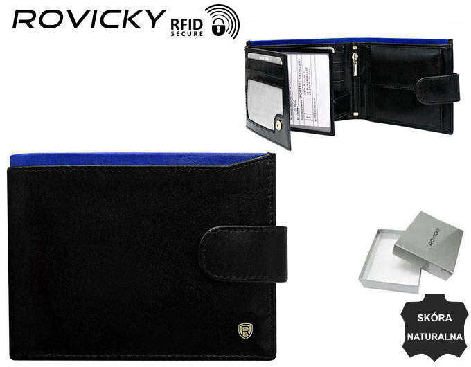 Pánské peněženky N992L RVT Black+Navy black jedna velikost