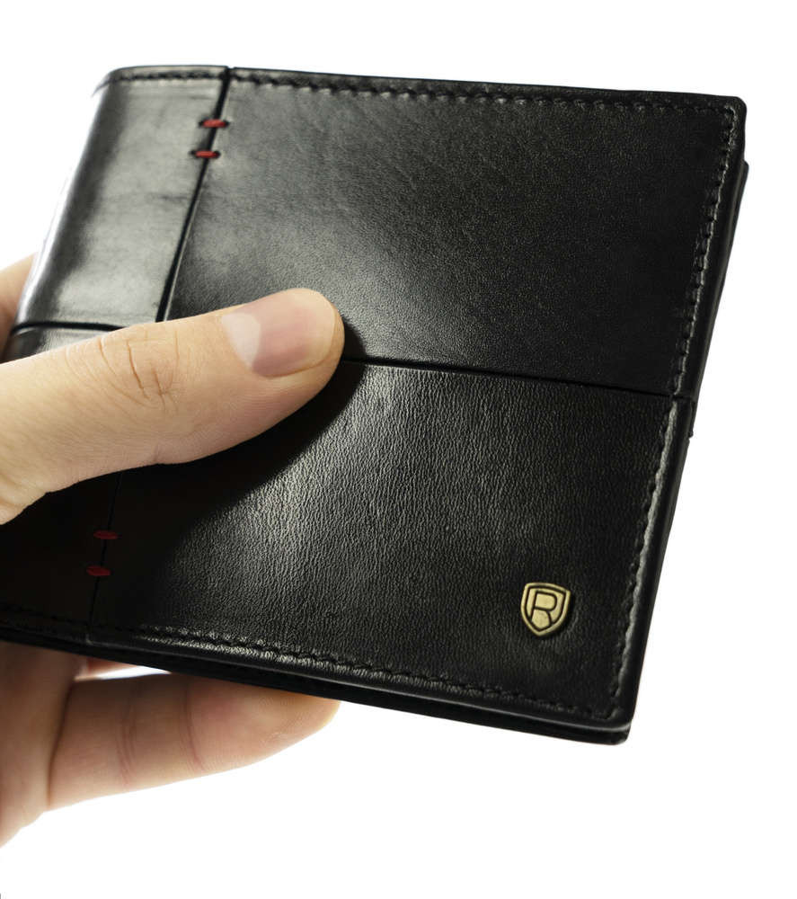 Pánské peněženky N993 RVTS 6712 BL+RE černá jedna velikost