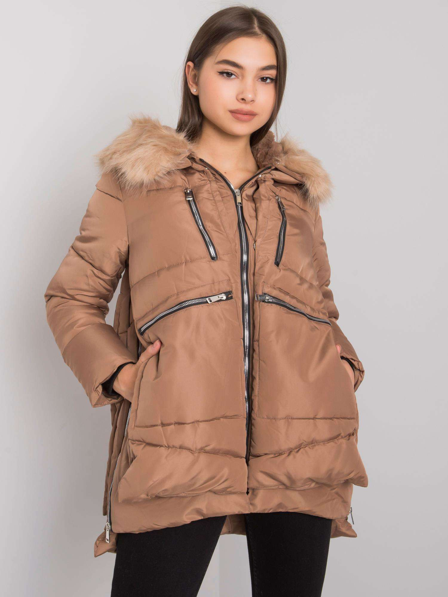 Dámský kabát NM KR H 1072 velbloudí XL