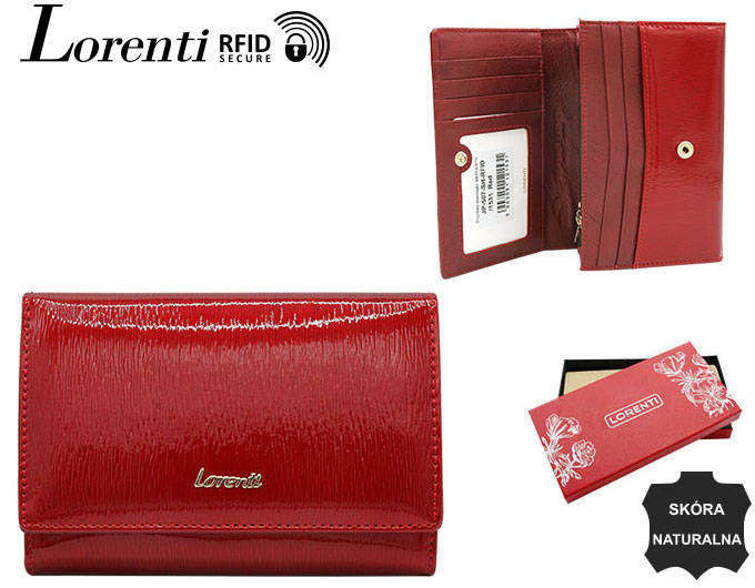 Dámské peněženky Dámská kožená peněženka JP 507 SH RFID R červená jedna velikost