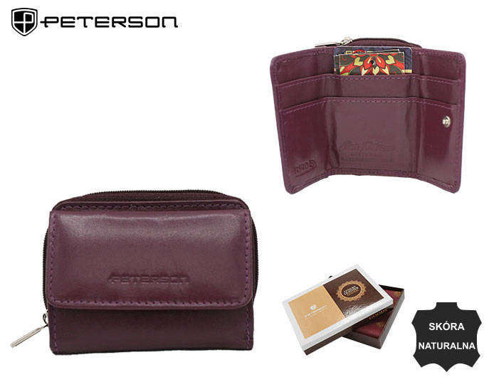 *Dočasná kategorie Dámská kožená peněženka PTN RD 210 MCL tmavě fialová jedna velikost