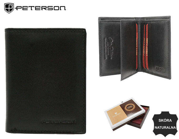 *Dočasná kategorie Dámská kožená peněženka PTN RD 290 GCL černá jedna velikost