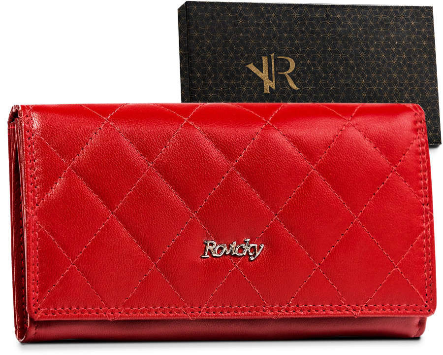 Dámské peněženky Dámská kožená peněženka R RD 07 GCL Q 38 červená jedna velikost