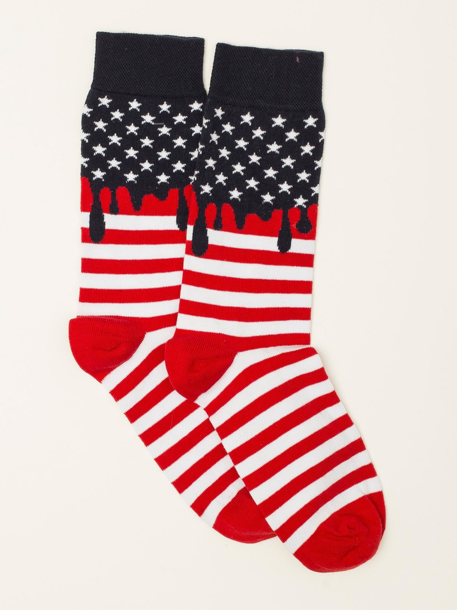 Ponožky WS SR 5686 bílé a červené 41-46
