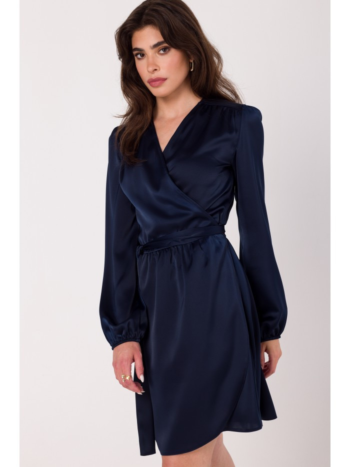 K175 Rozšířené šaty - tmavě modré EU L/XL
