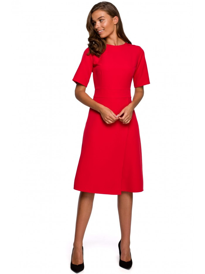 S240 Zavinovací šaty - červené EU M