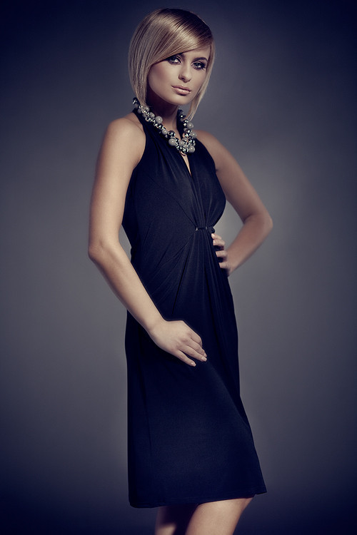 Šaty Paloma Mod. Č. 52 černá - Figl L