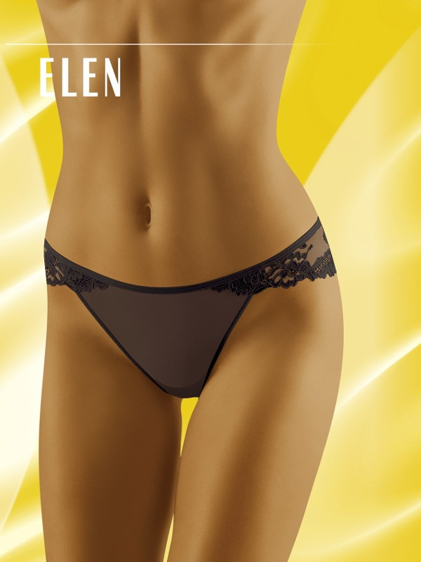 Dámské kalhotky Elen Black - Wol-Bar XL