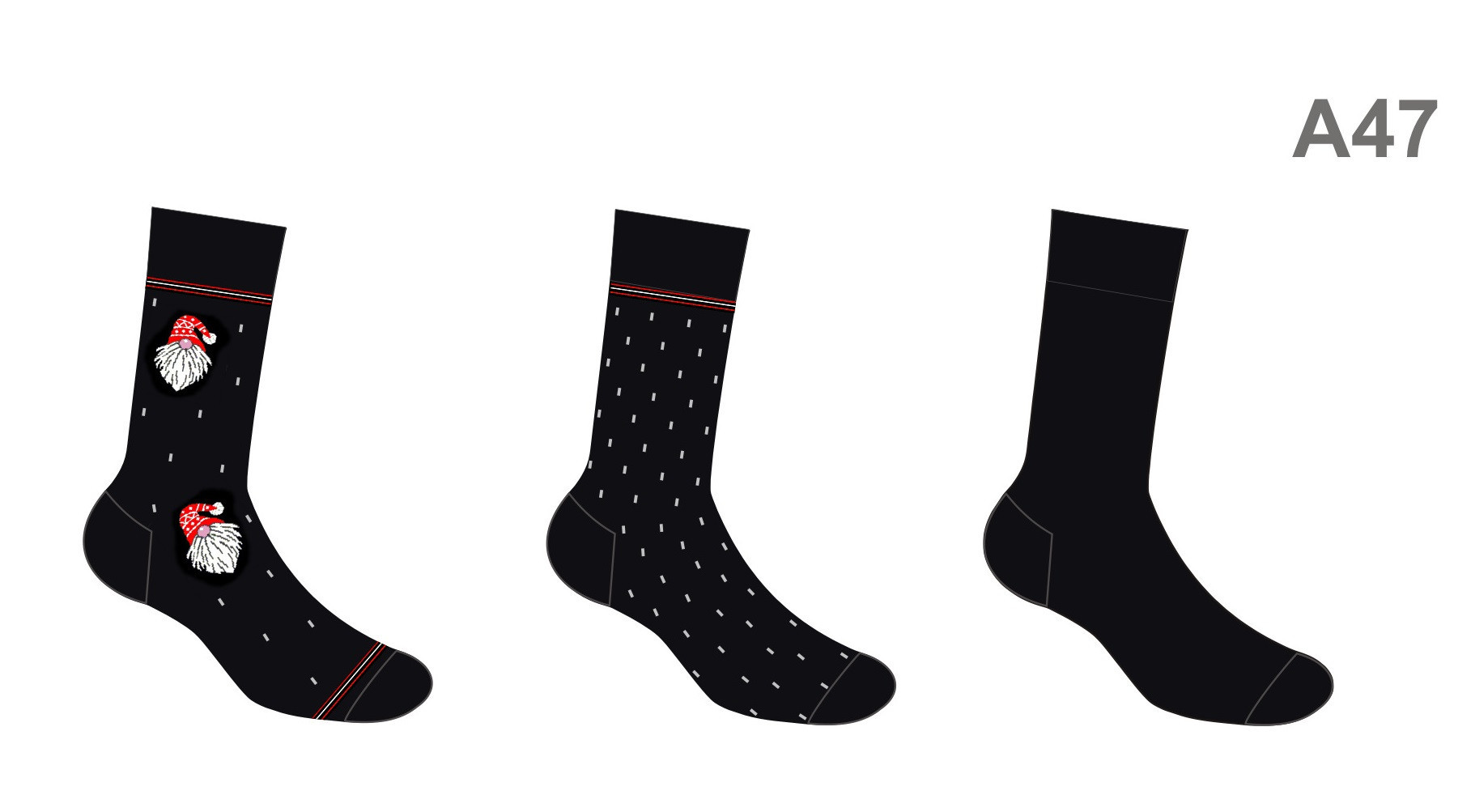 Pánské ponožky A47 (trojbalení) - Cornette 45/47