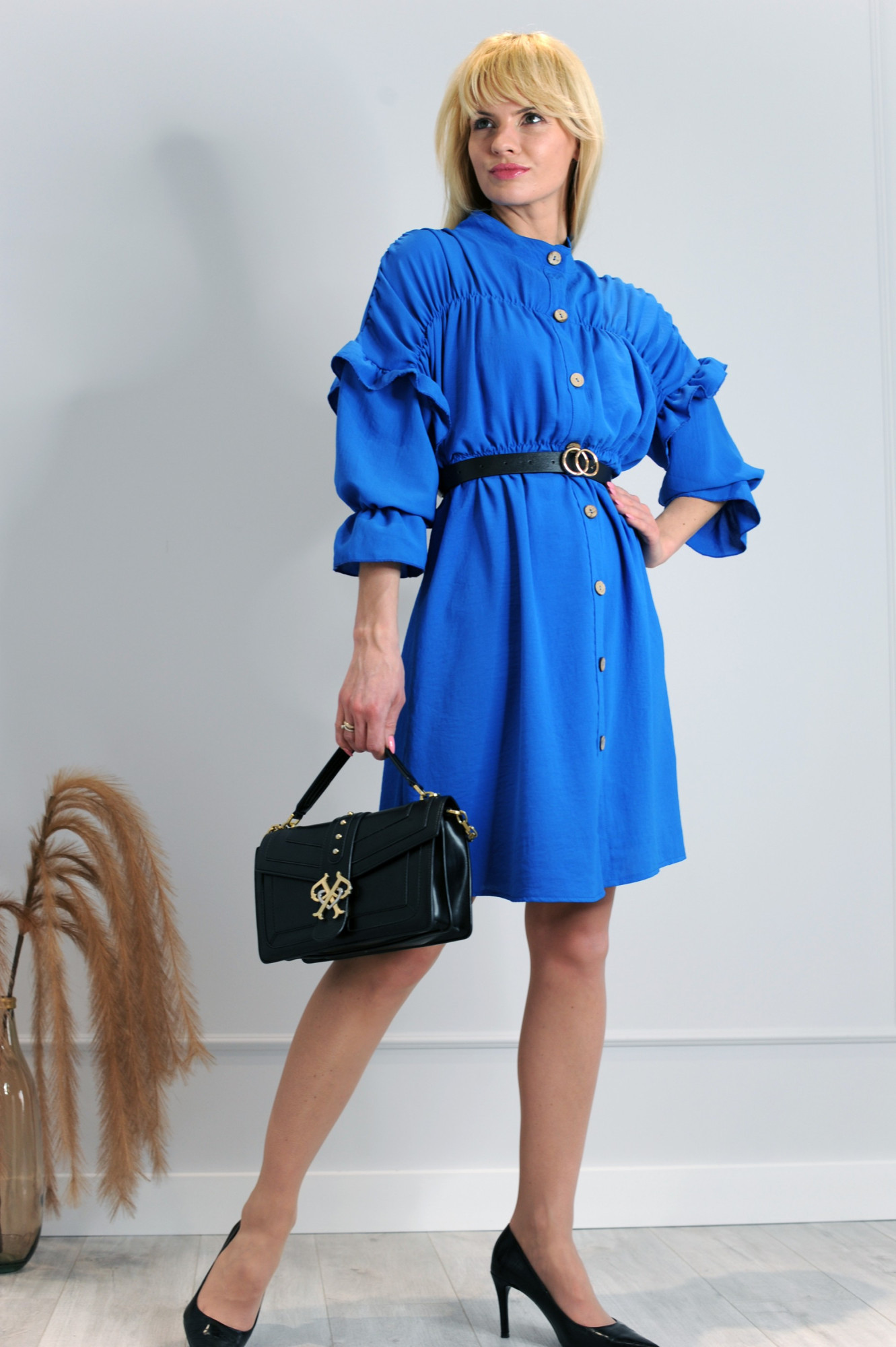 Zorola Modré šaty - Merribel XL
