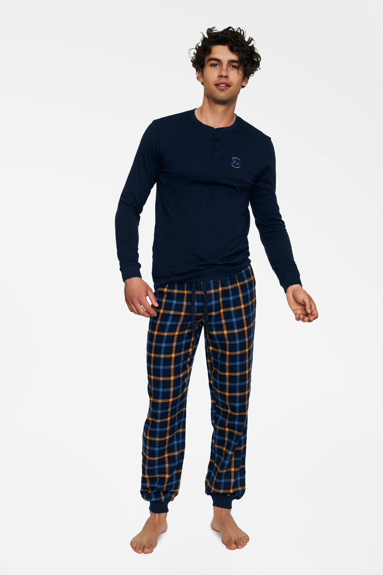 Obchodní pyžamo 40049-59X Námořnická modrá - Henderson XXL