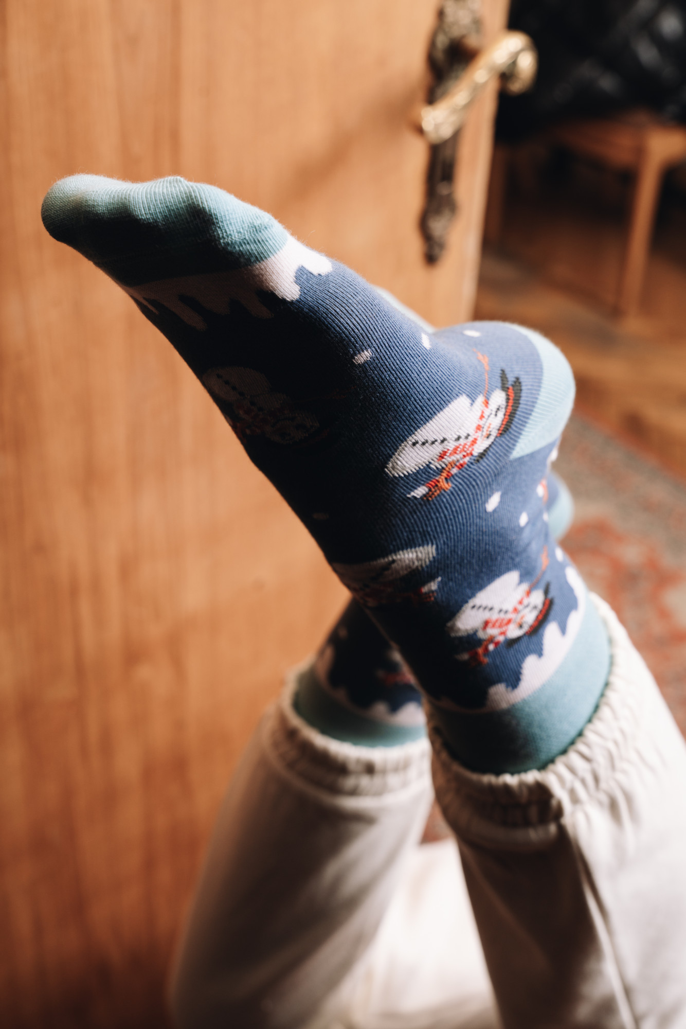 Ponožky Sněhuláci 079-244 Melange Grey - Více 39/42