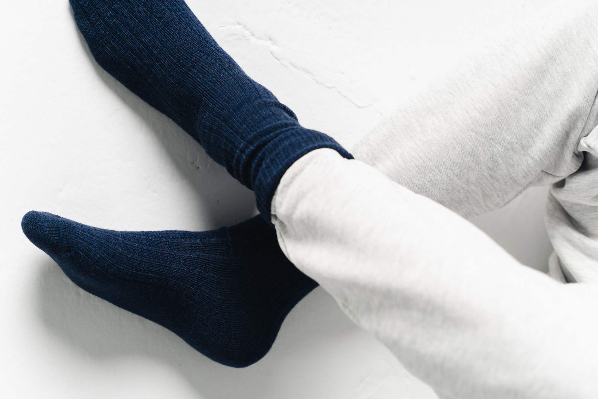 Ponožky 044-005 Alpaca navy blue - Steven 41/43