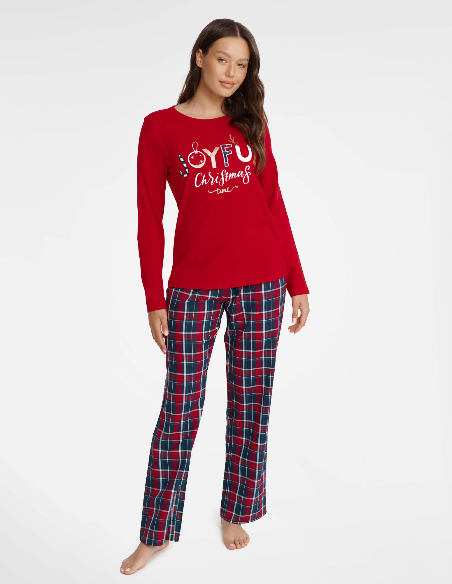 Dámské pyžamo Glance 40938-33X Červená - Henderson Ladies S