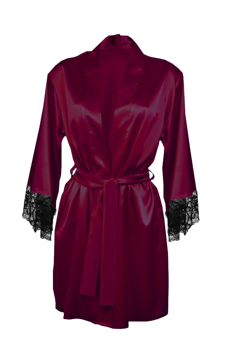 DKaren Housecoat Adelaide Crimson S Crimson