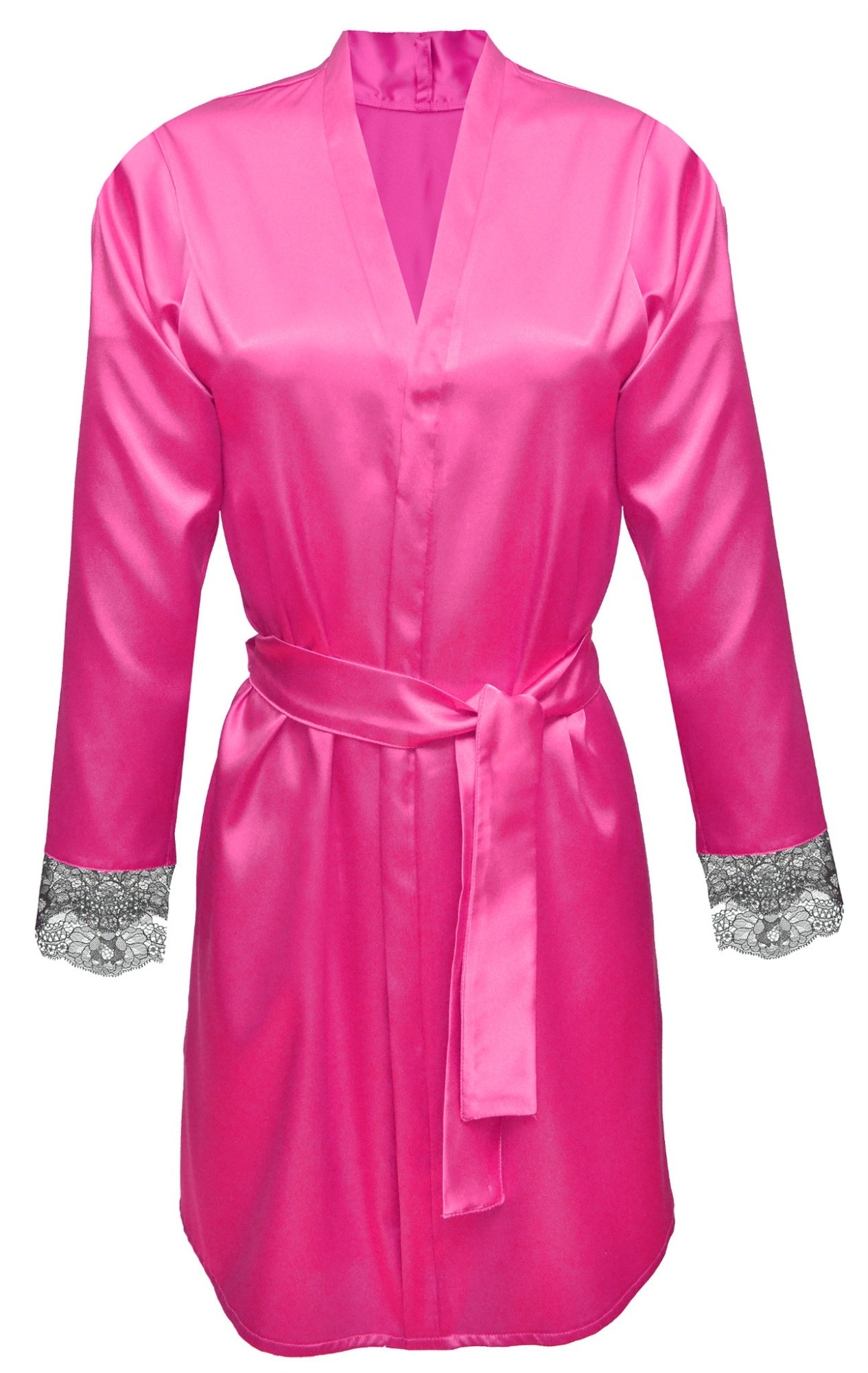 DKaren Housecoat Gina Dark Pink S tmavě růžová