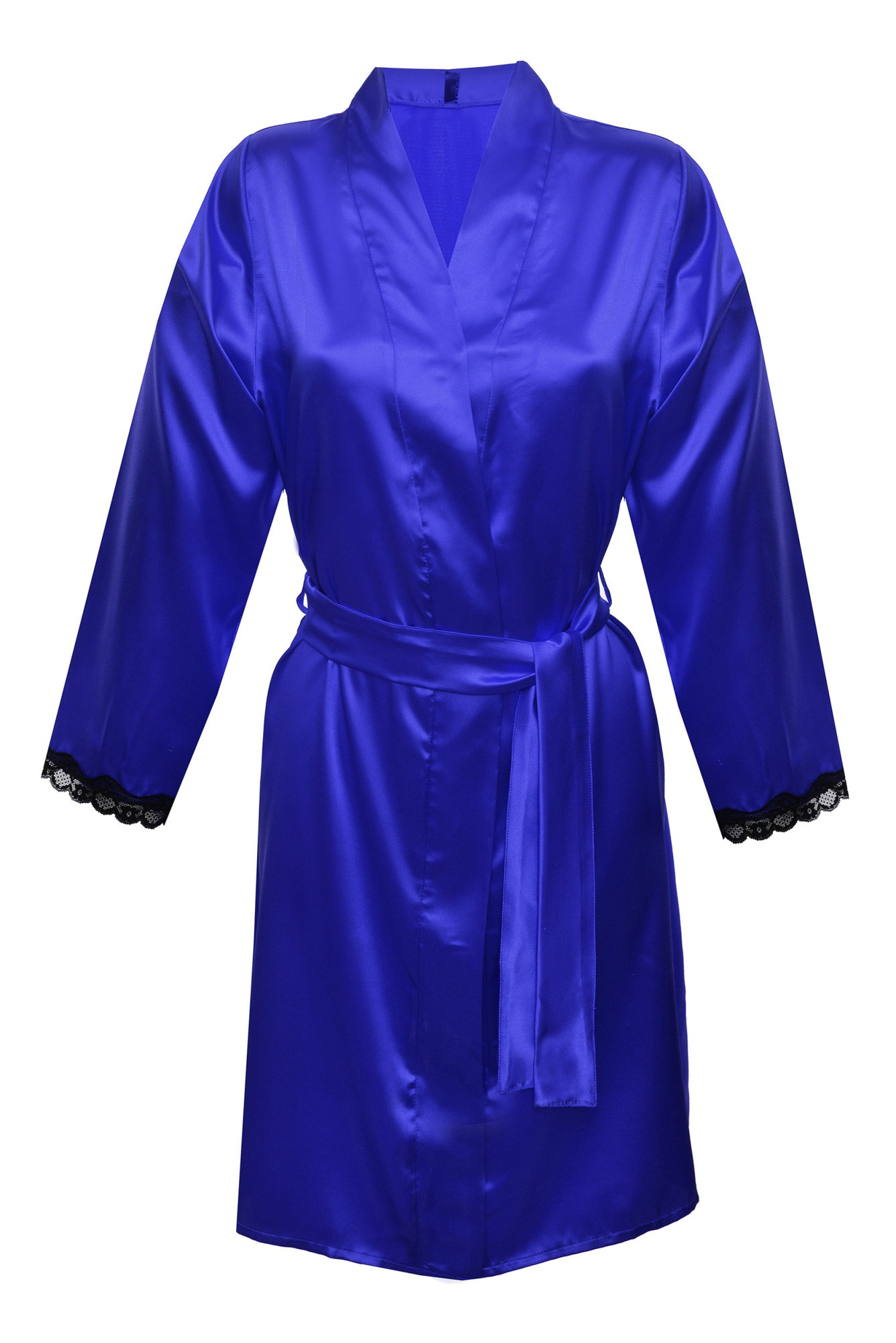 DKaren Housecoat Nancy Blue L Modrá