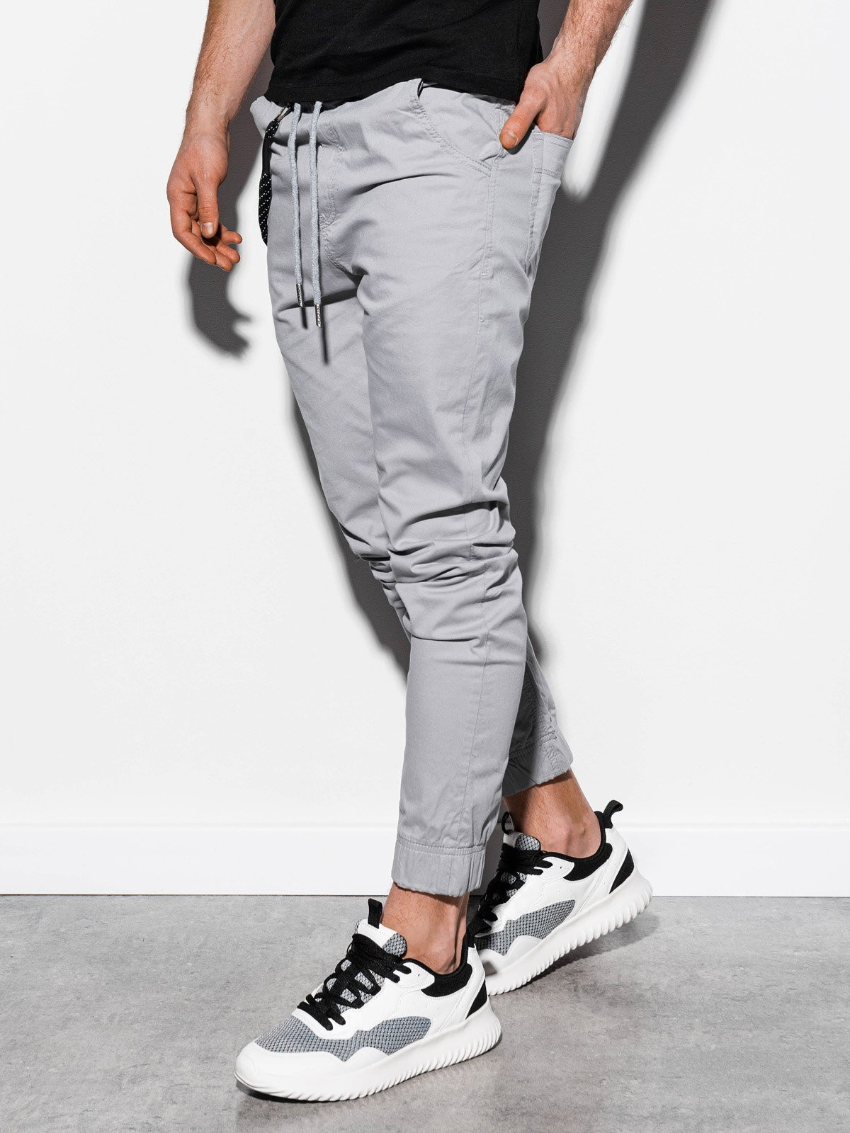 Ombre kalhoty P908 světle šedá XL