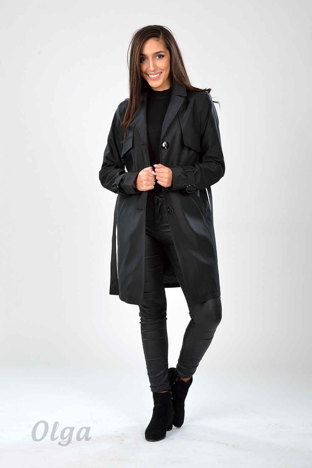 Gamstel Coat-Olga PW4 Black XL