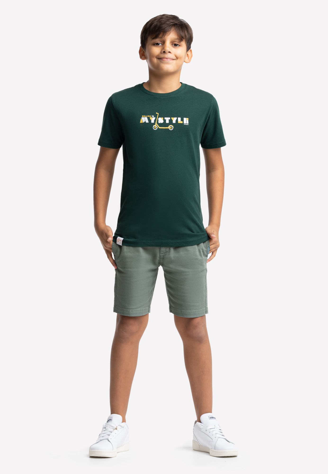 Volcano Regular T-Shirt T-Scooter Junior B02417-S22 Green Dark 134/140