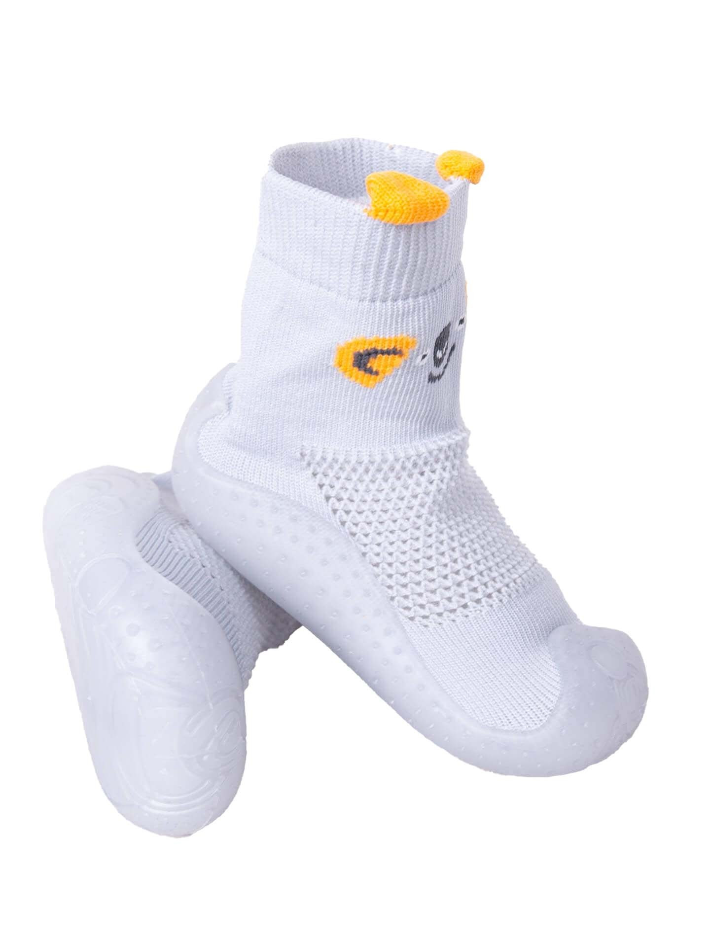 Yoclub Dětské chlapecké protiskluzové ponožky s gumovou podrážkou OBO-0172C-2800 Grey 24