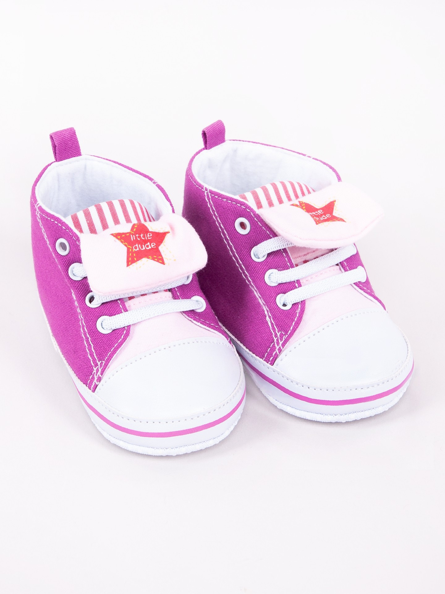 Yoclub Dětská dívčí obuv OBO-0183G-1000 Purple 3-9 měsíců