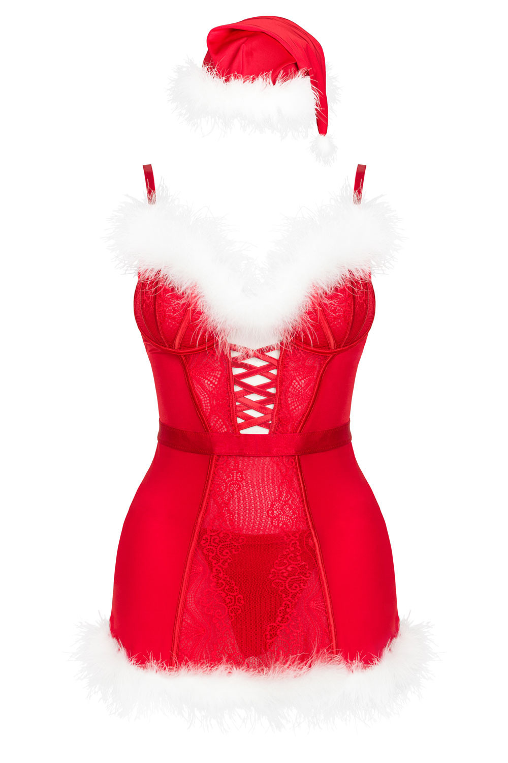 LivCo Corsetti Fashion Set Agethe Red L/XL