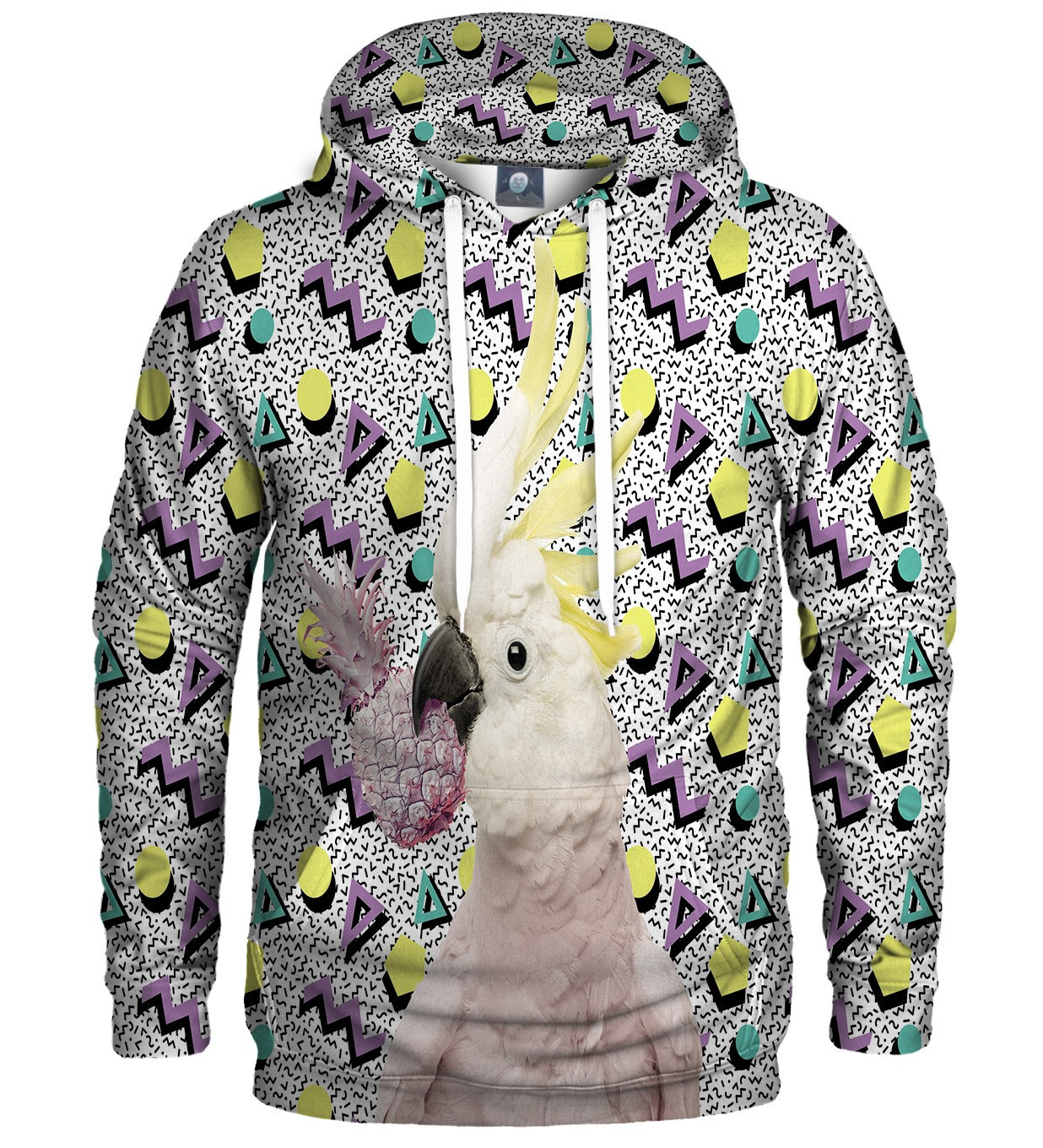 Aloha From Deer Crazy Parrot Hoodie H-K AFD030 White XL