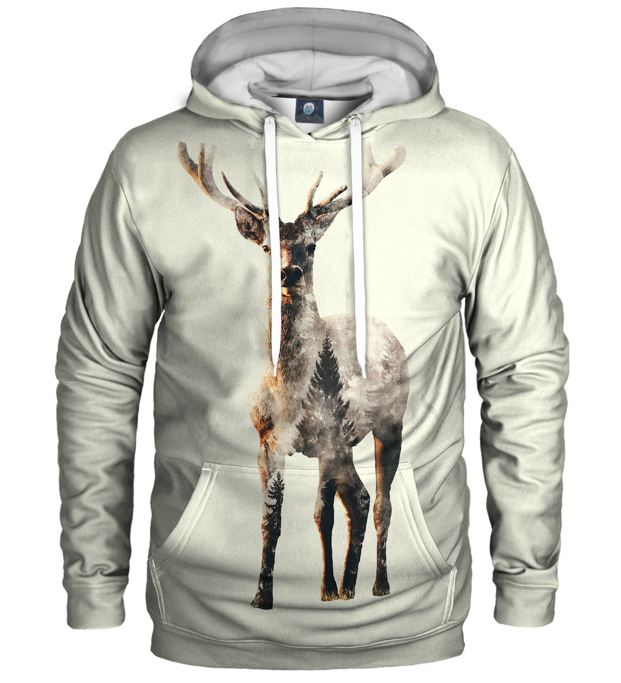 Aloha From Deer Lonely Red Deer Mikina s kapucí H-K AFD1052 Beige XS