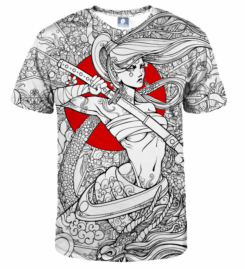 Aloha From Deer Lady Samurai T-Shirt TSH AFD931 White XS