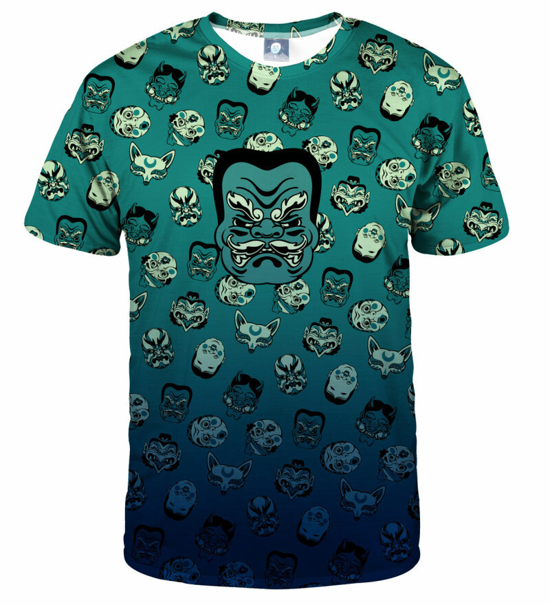 Aloha From Deer Kabuki Mask Drowned T-Shirt TSH AFD925 Blue XL