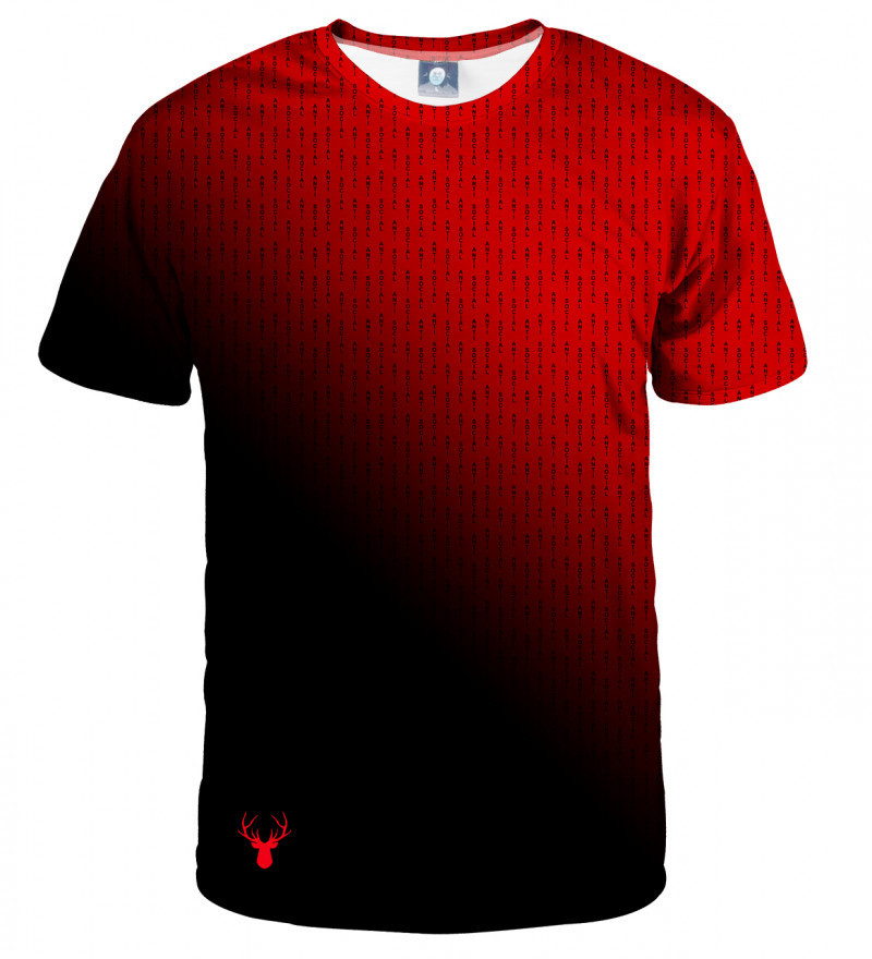 Aloha From Deer Anti-Social Bloodshot T-Shirt TSH AFD775 Red XS