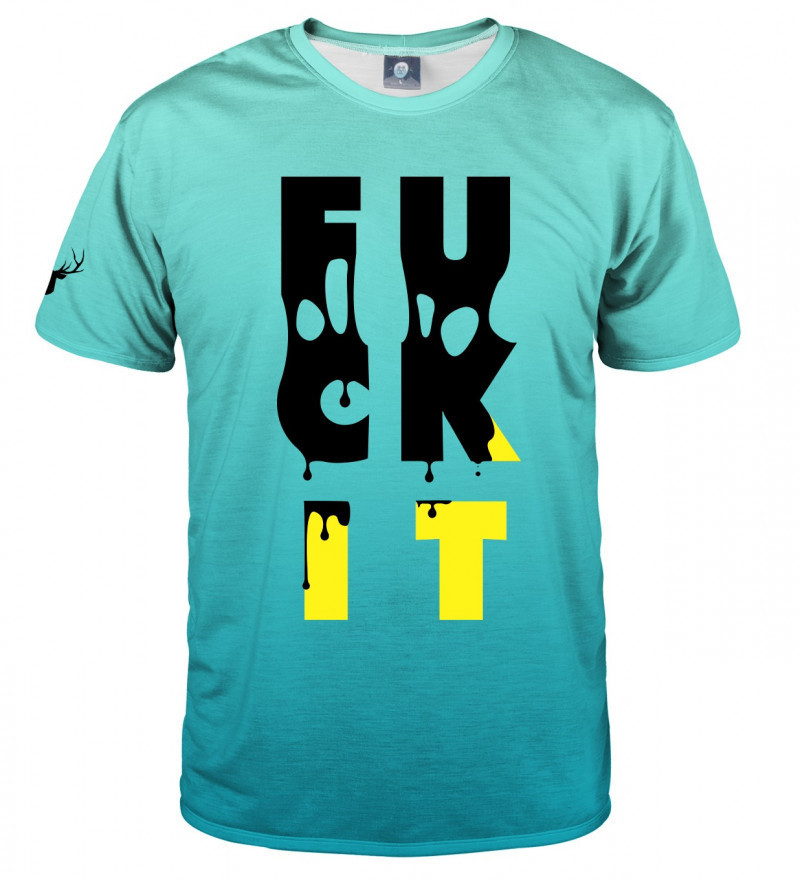 Aloha From Deer Fuck It T-Shirt TSH AFD439 Teal L
