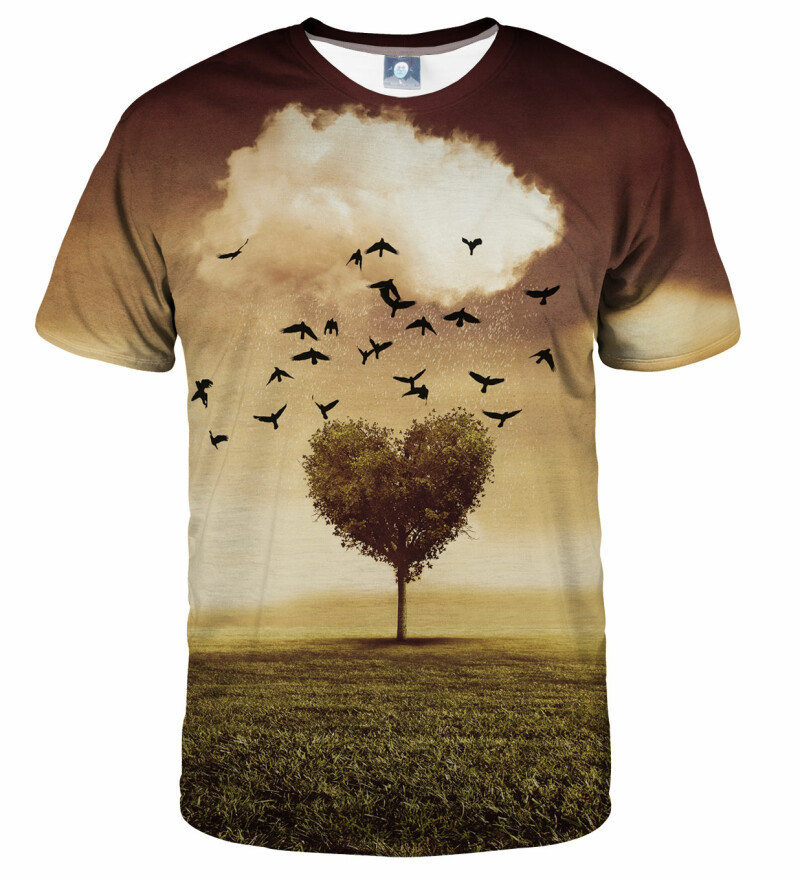 Aloha From Deer Tree Heart T-Shirt TSH AFD036 Yellow XL