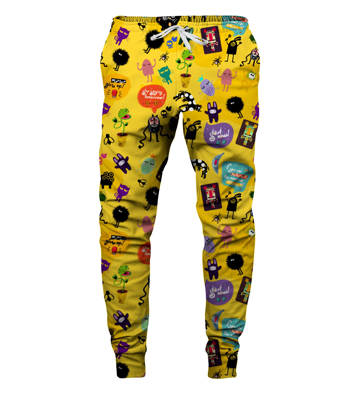 Aloha From Deer Motivational Monsters Tepláky SWPN-PC AFD902 Yellow M