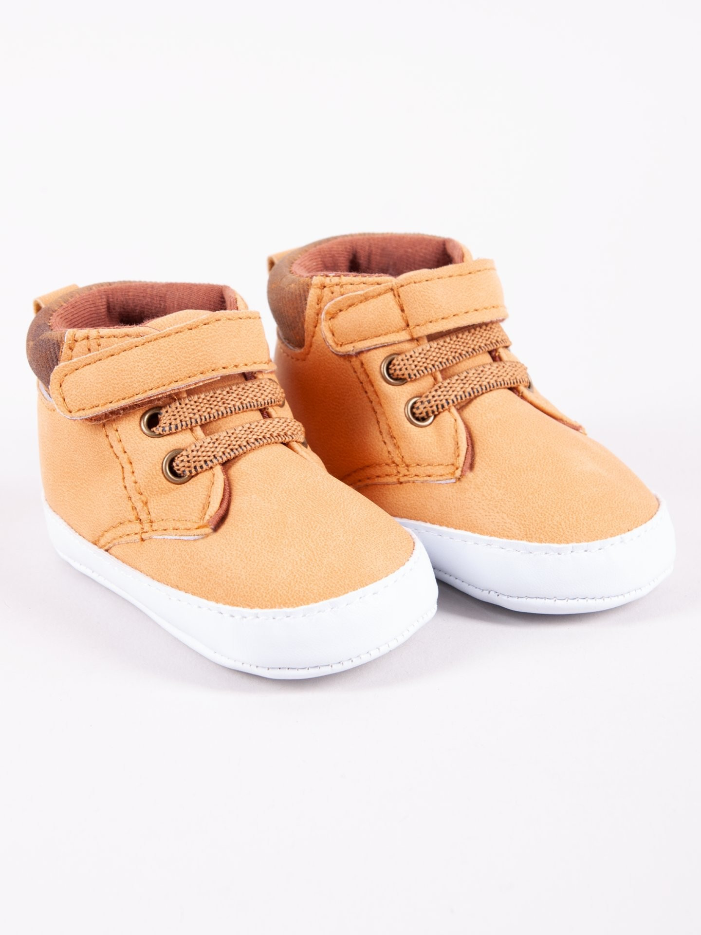 Yoclub Dětské chlapecké boty OBO-0199C-6800 Brown 0-6 měsíců
