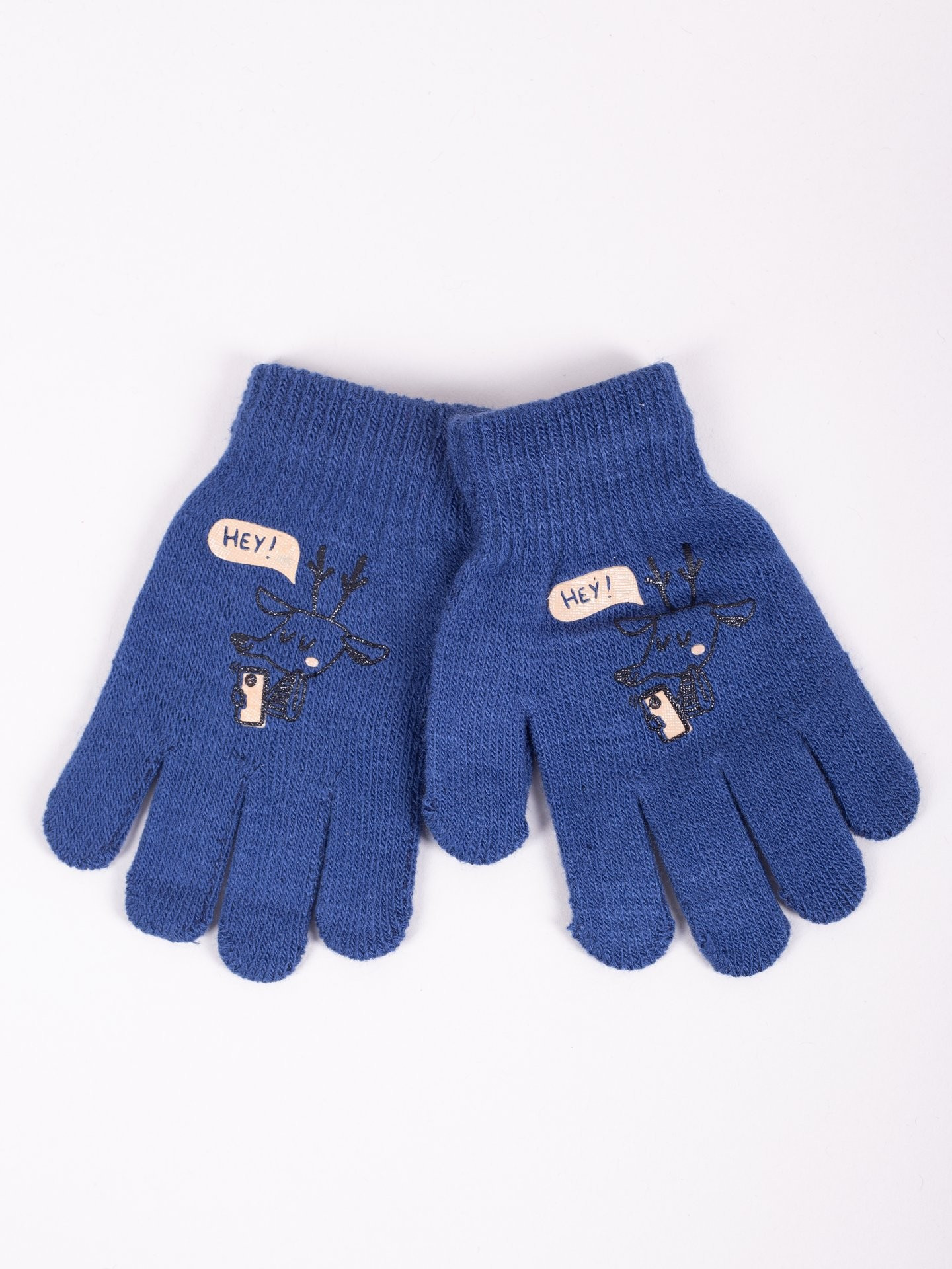 Chlapecké pětiprsté rukavice Yoclub RED-0012C-AA5A-008 Blue 14