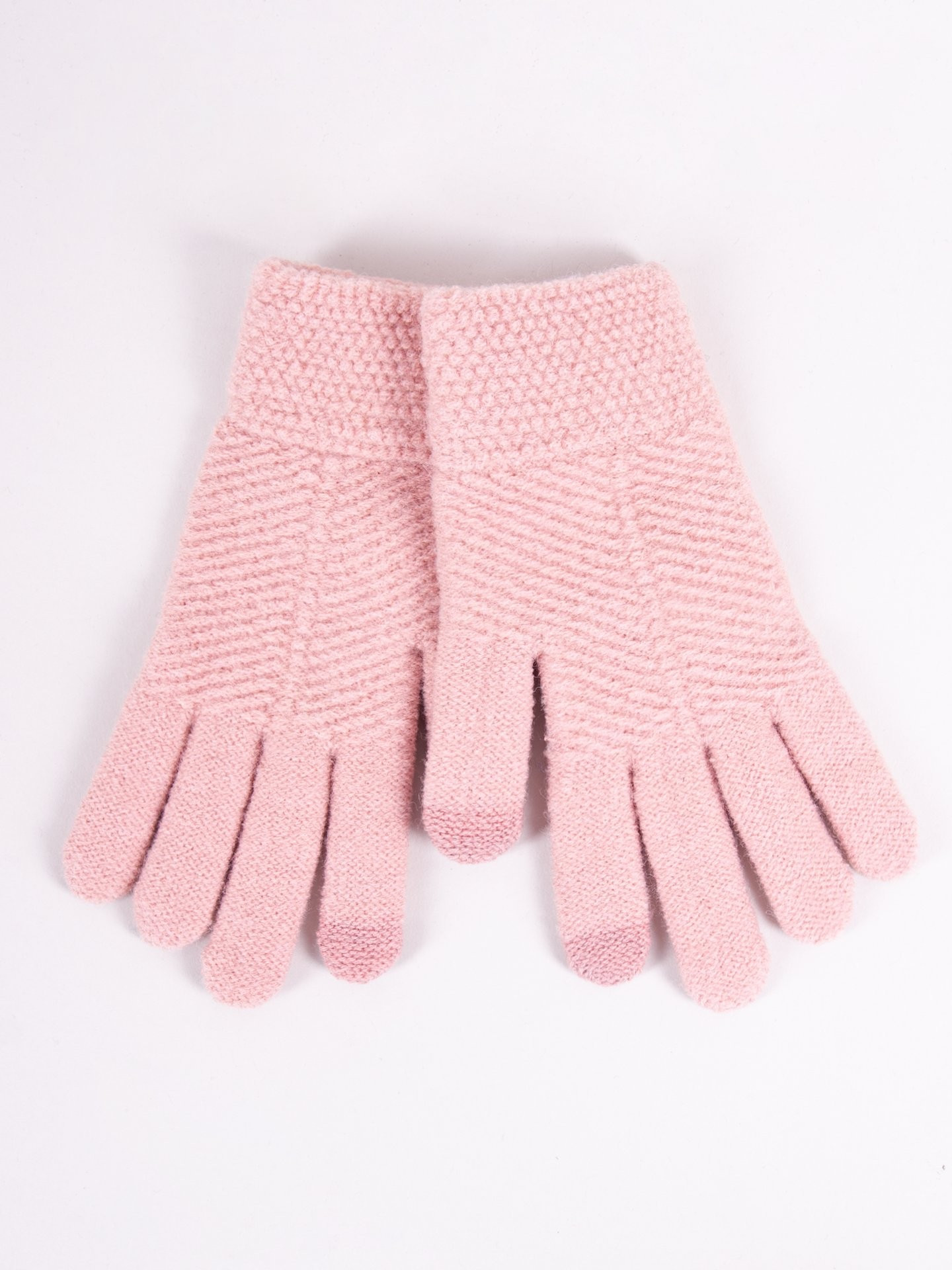 Dívčí pětiprsté dotykové rukavice Yoclub RED-0085G-005C-003 Pink 18