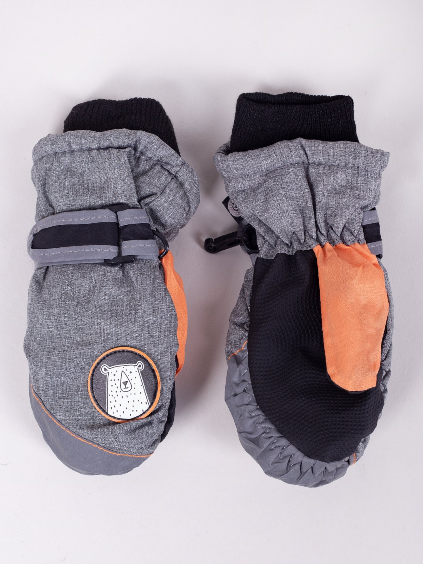 Yoclub Dětské zimní lyžařské rukavice REN-0229C-A110 Grey 12
