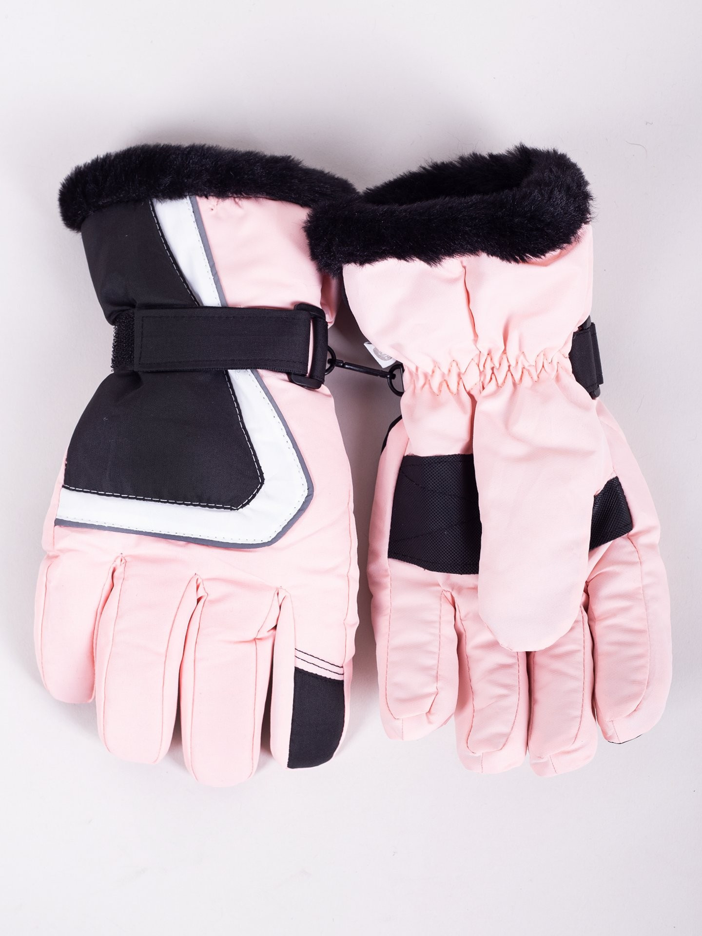 Dámské zimní lyžařské rukavice Yoclub REN-0259K-A150 Pink 18